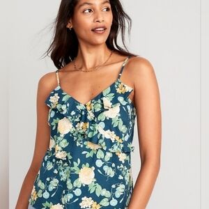 Old Navy Floral Camisole in Navy and White